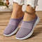 Solid Color Womens Mules Soft Sole Platform SlipOn Walking Shoes 3