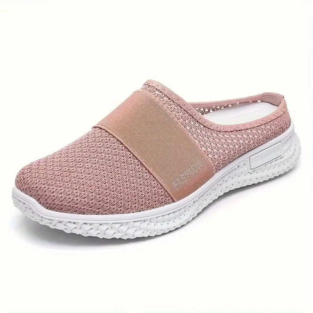 Solid Color Womens Mules Soft Sole Platform SlipOn Walking Shoes 10