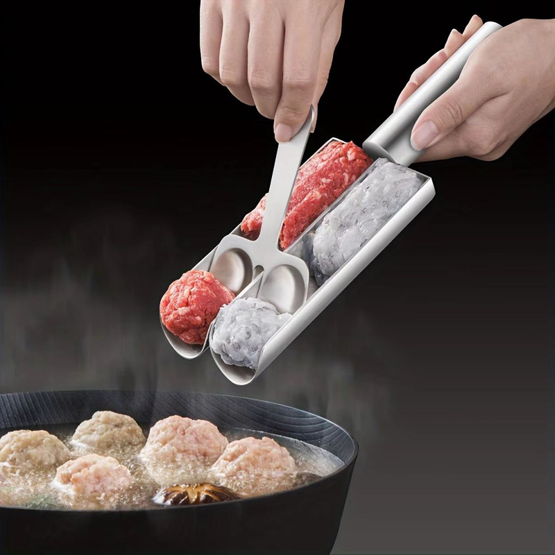 EasyRelease NonStick Meatball Maker Spoon Manual Kitchen Tool For Perfect Meatballs Fish Balls 1