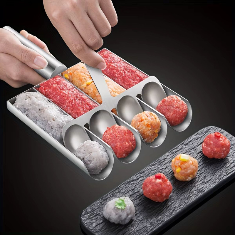 EasyRelease NonStick Meatball Maker Spoon Manual Kitchen Tool For Perfect Meatballs Fish Balls 2