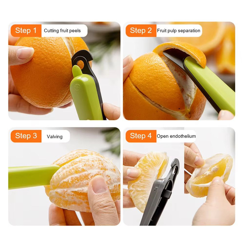 Orange Peeler Citrus Stripper Easy Fruit Cutter Tool For Oranges Grapefruits Lemons 5