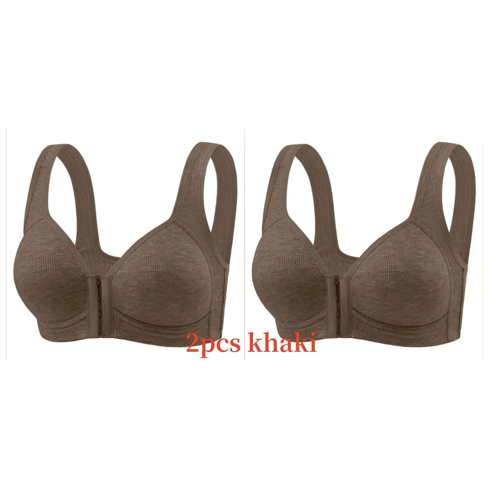WireFree Front Closure Bra WomenS Full Coverage Comfort Bra With Fixed Cups For Everyday Support 11