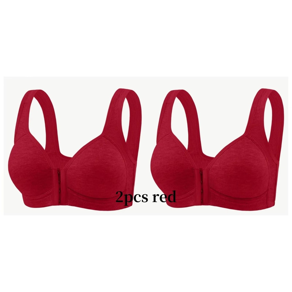 WireFree Front Closure Bra WomenS Full Coverage Comfort Bra With Fixed Cups For Everyday Support 12