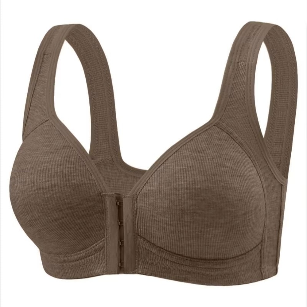 WireFree Front Closure Bra WomenS Full Coverage Comfort Bra With Fixed Cups For Everyday Support 14
