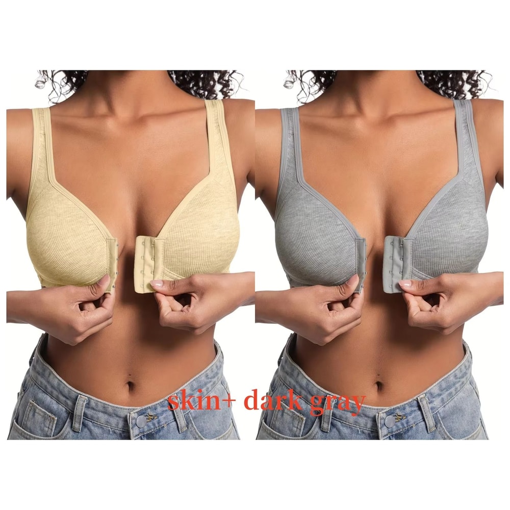 WireFree Front Closure Bra WomenS Full Coverage Comfort Bra With Fixed Cups For Everyday Support 16