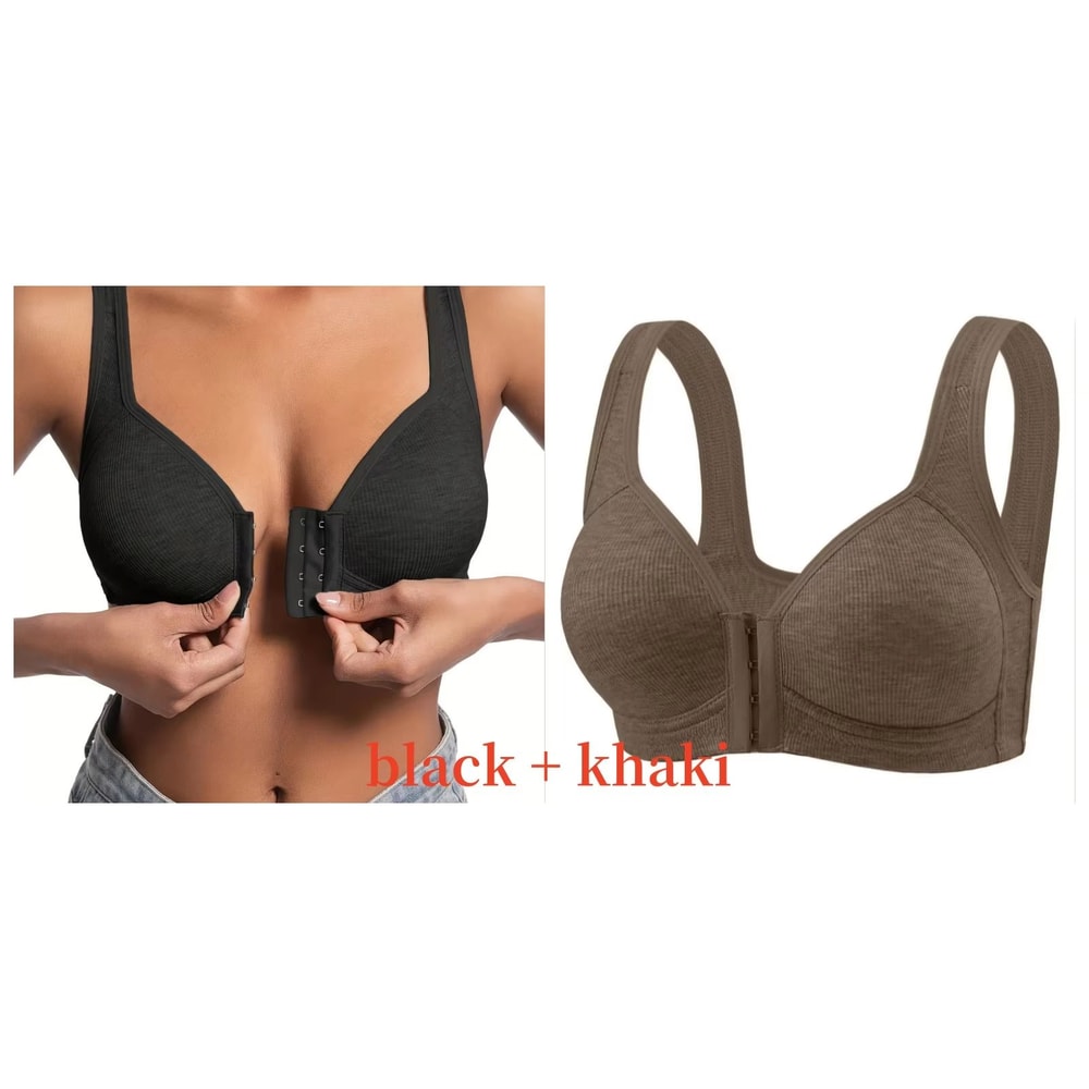 WireFree Front Closure Bra WomenS Full Coverage Comfort Bra With Fixed Cups For Everyday Support 22