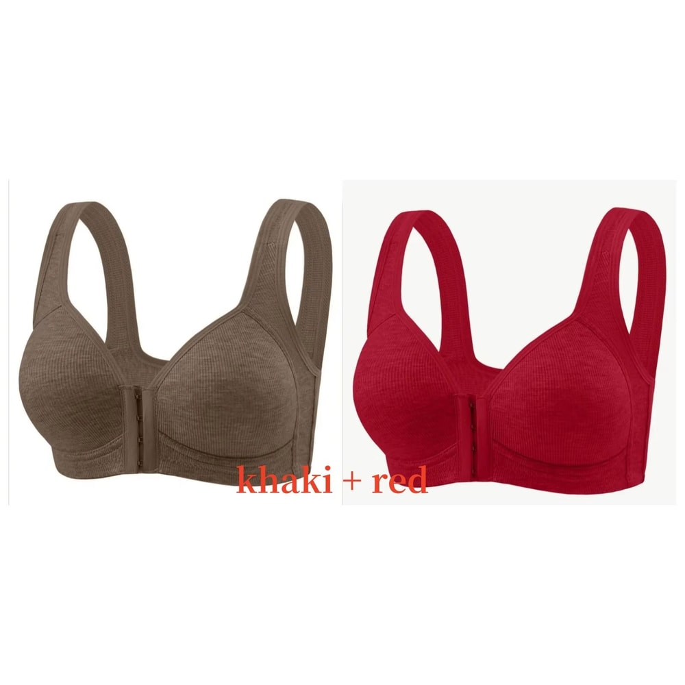 WireFree Front Closure Bra WomenS Full Coverage Comfort Bra With Fixed Cups For Everyday Support 23