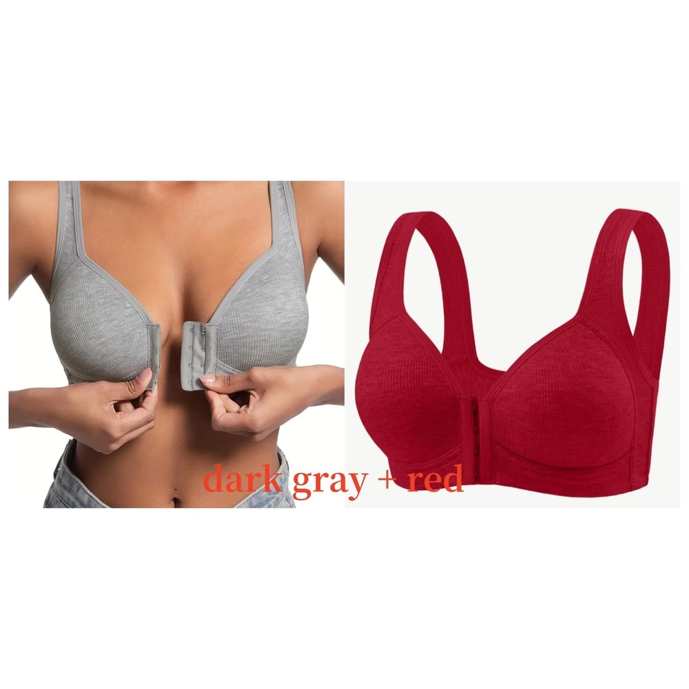 WireFree Front Closure Bra WomenS Full Coverage Comfort Bra With Fixed Cups For Everyday Support 24