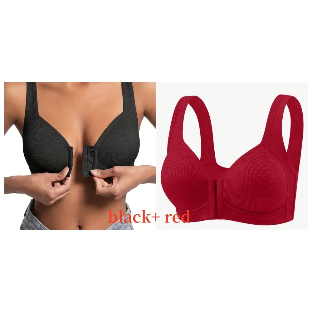 WireFree Front Closure Bra WomenS Full Coverage Comfort Bra With Fixed Cups For Everyday Support 25