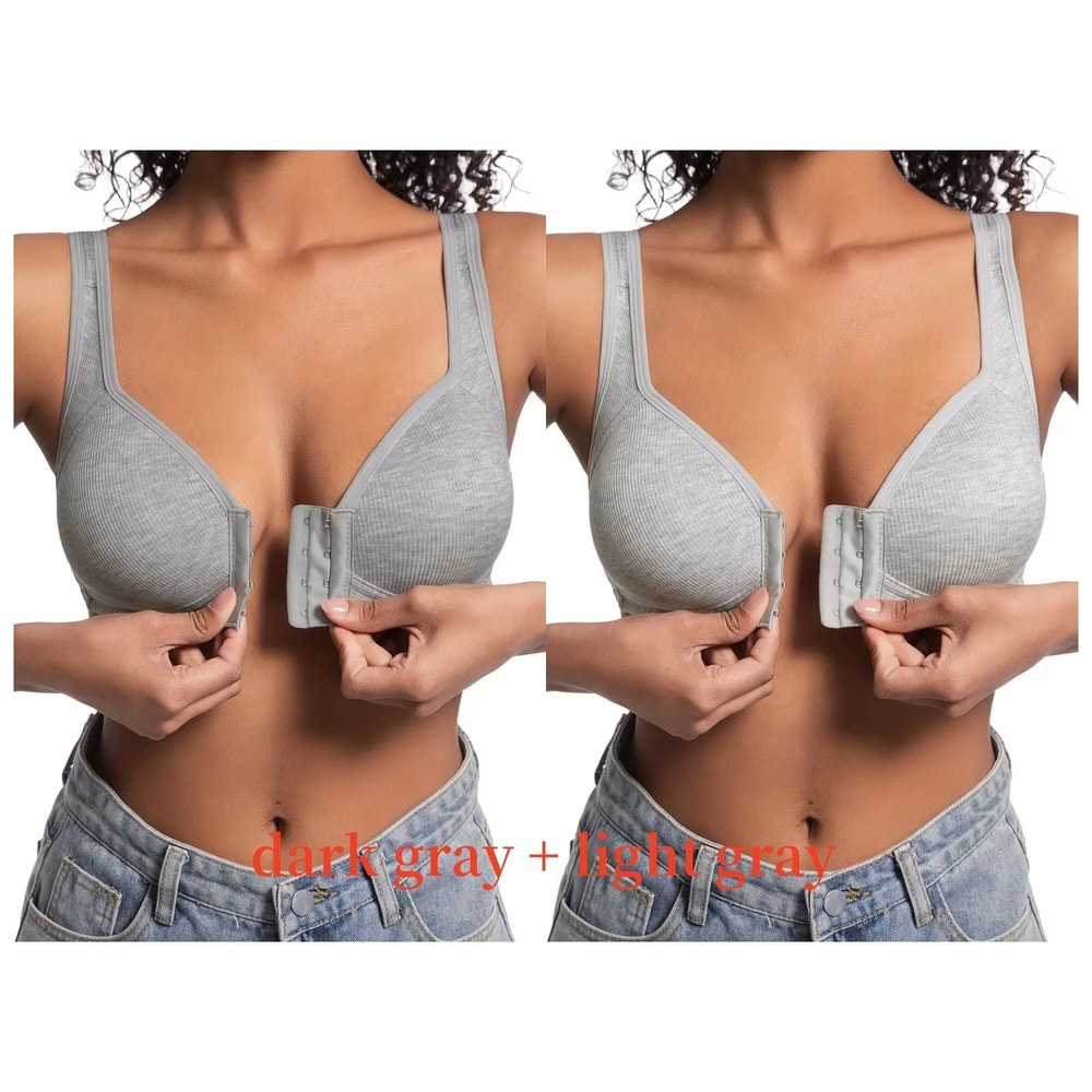 WireFree Front Closure Bra WomenS Full Coverage Comfort Bra With Fixed Cups For Everyday Support 26