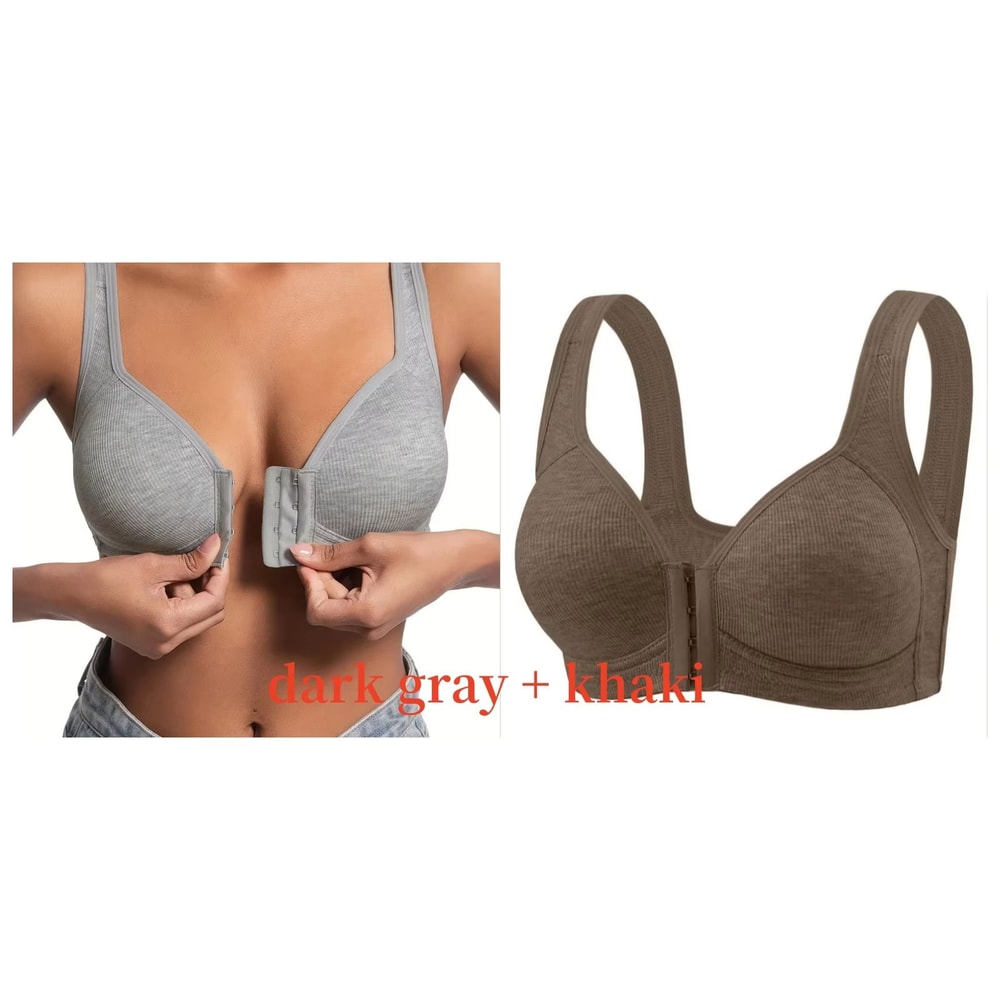 WireFree Front Closure Bra WomenS Full Coverage Comfort Bra With Fixed Cups For Everyday Support 29