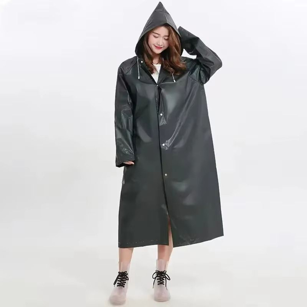 Unisex EVA Raincoat Thickened Waterproof Rainwear Suit For Men Women Camping Outdoor Use 1