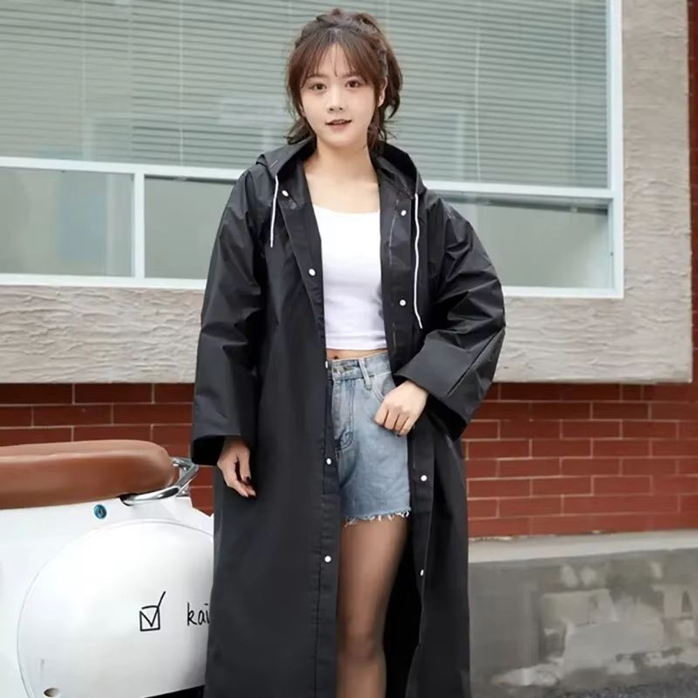 Unisex EVA Raincoat Thickened Waterproof Rainwear Suit For Men Women Camping Outdoor Use 3