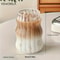 HeatResistant Glass Tumbler Set Transparent Striped Drinkware For Tea Coffee Juice Beer 1