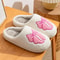 Womens Winter Bow Slippers Warm Cotton Indoor Shoes With Soft Sole Cute Design 0