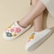 Winter Indoor Slippers Cute Flower Slides For Women Men Couples With Soft Flat Sole 2