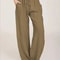 Womens Cotton Linen Wide Leg Pants Casual Loose Trousers With Elastic Waist Pockets 5