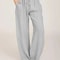 Womens Cotton Linen Wide Leg Pants Casual Loose Trousers With Elastic Waist Pockets 6