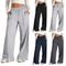 Womens Straight Leg Yoga Sweatpants Loose Wide Leg Casual Tracksuit Pants For Gym Outdoor 0