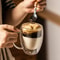 350ML Double Wall Glass Coffee Mug Transparent Cappuccino Cup With Handle For Tea Milk Juice 1