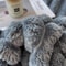 Thickened Striped Multifunctional Blanket Soft Solid Color Bed Cover Nap Throw Pet Blanket 2