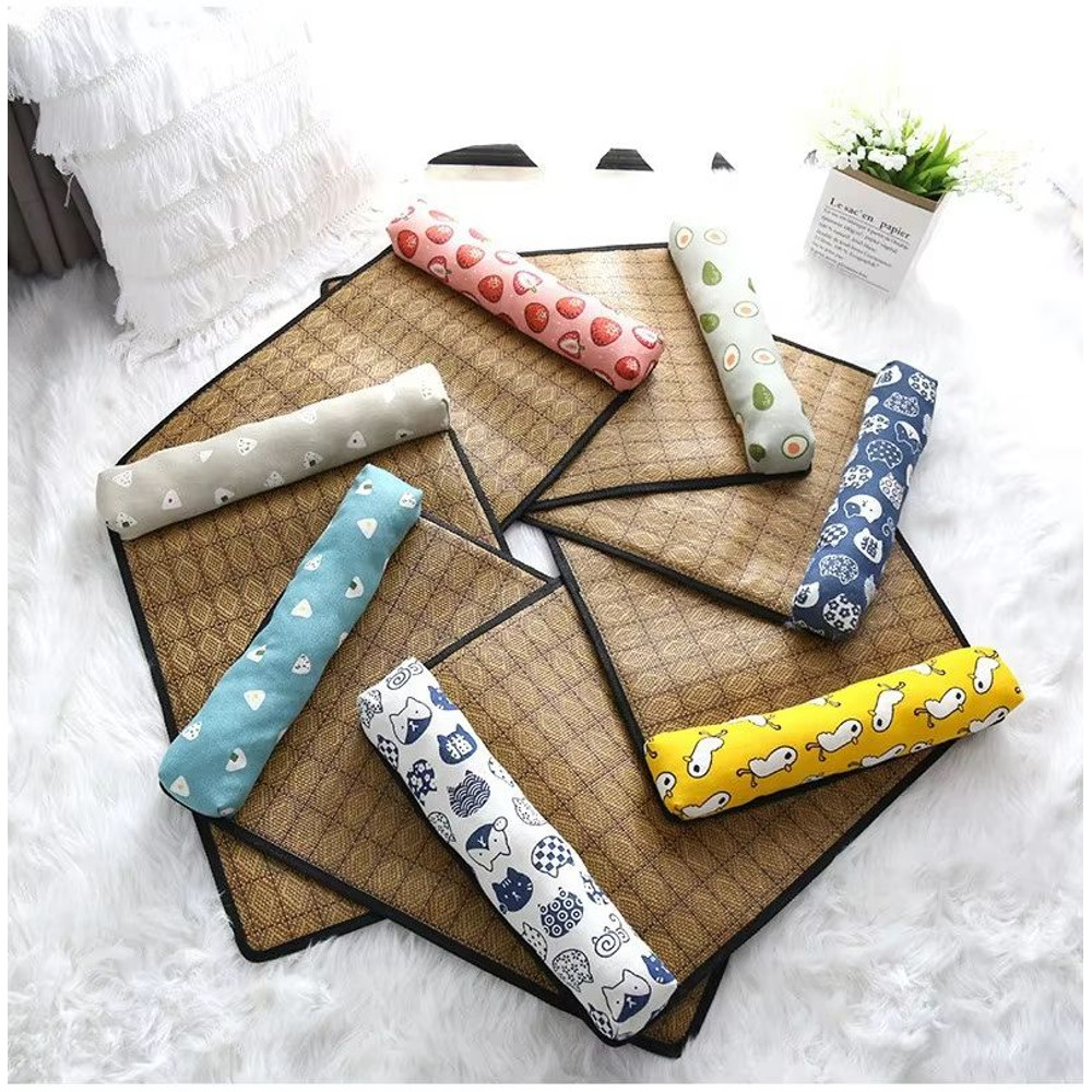 Natural Rattan Cooling Mat For Cats And Dogs Breathable Summer Pet Bed Pad 5