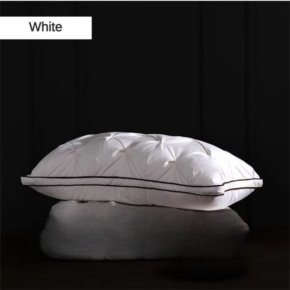Luxury Goose Down Pillow 95 White Goose Down With Cotton Cover For HotelQuality Sleep 5