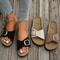 Womens Flat Sandals NonSlip Summer Flip Flops With Buckle Strap Sizes 3543 2