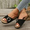 Womens Flat Sandals NonSlip Summer Flip Flops With Buckle Strap Sizes 3543 8