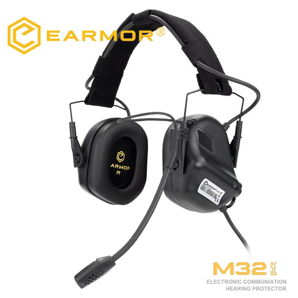 EARMOR M32 MOD4SE Tactical Shooting Earmuffs Noise Reduction Headset With Helmet ARC Rail Kenwood 11