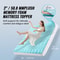 SucceBuy Queen Memory Foam Mattress Topper 2 3 Cooling Gel Infused Bed Pad For Soft Comfort Supp 1