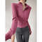 Womens Quick Dry Yoga Jacket Long Sleeve Zipper Sports Coat For Running Fitness Training S3XL 12
