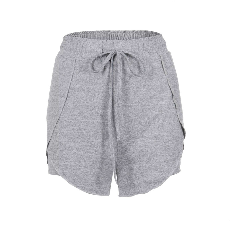 Womens High Waisted Casual Shorts Summer Beach Yoga Pants With AntiExposure Undergarment Layer 2