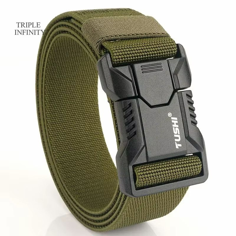 SwiftLock Tactical Elastic Belt Aluminum Alloy Buckle Hunting Outdoor Belt 7