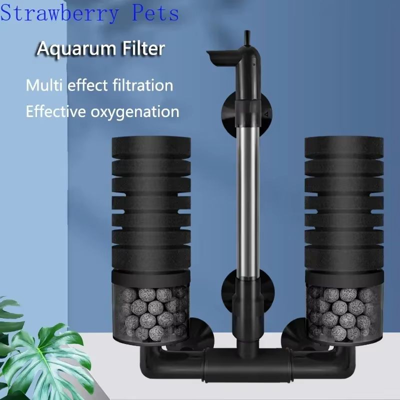 Aquarium Sponge Filter With Air Pump  Bio Filter For Clean  Healthy Fish Tanks 1