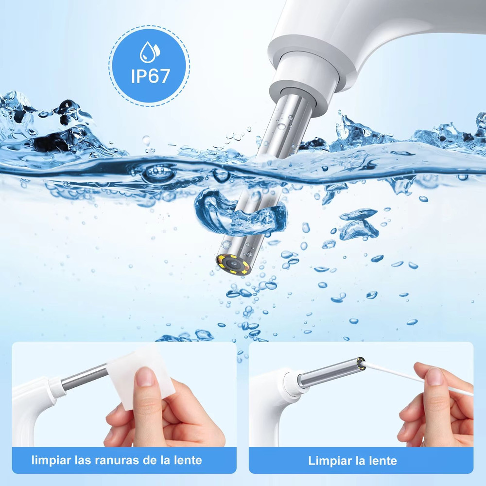 Wireless Otoscope Ear Camera 1080P HD WiFi Ear Scope With LED Lights For Kids Adults 3