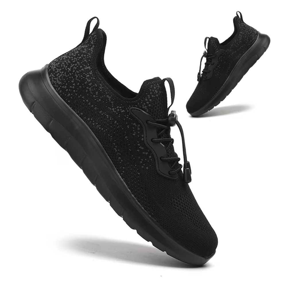 Mens Breathable Woven Sneakers Lightweight Outdoor Running Shoes With Adjustable Buckle 7