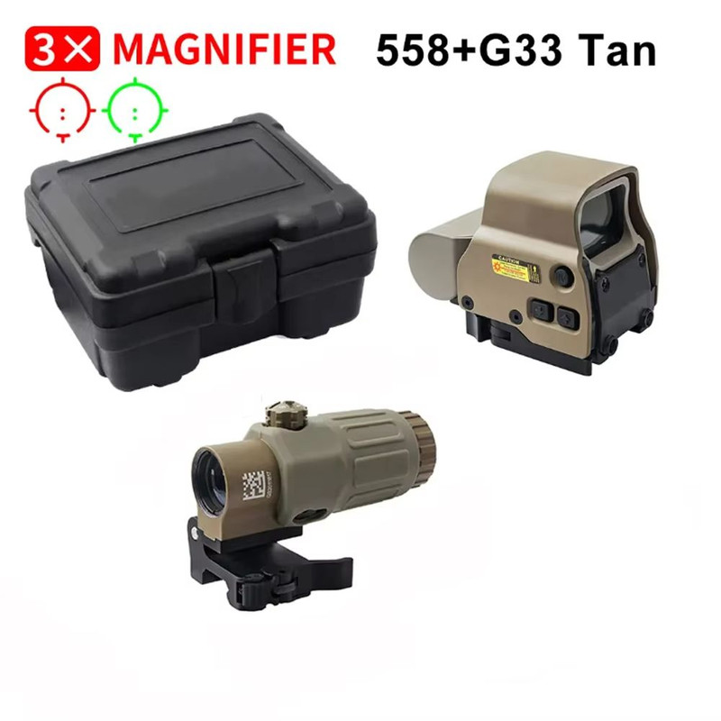 Tactical 558G43 Holographic Red Dot Sight With 20mm Rail Mount  Quick Detach Lever  Hunting  Airsof 9