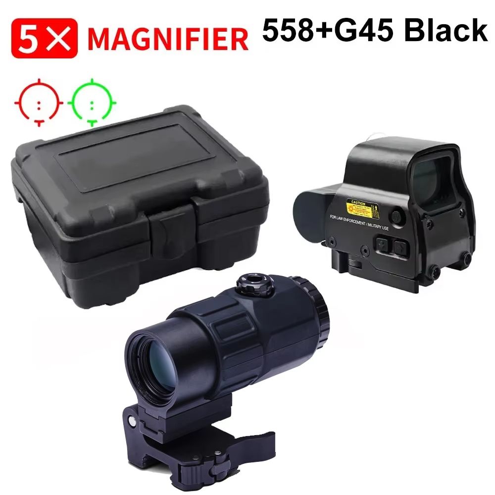 Tactical 558G43 Holographic Red Dot Sight With 20mm Rail Mount  Quick Detach Lever  Hunting  Airsof 7