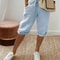 WomenS Cotton Linen Summer Shorts Elastic Waist Casual Pants With Pockets Lightweight 5Quarter Des 9