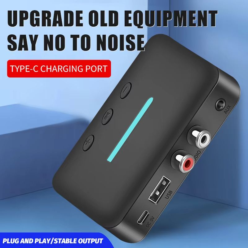 USB Bluetooth 53 Audio Receiver Wireless Music Adapter With 35mm AUX RCA UDisk Playback Stereo Hi 4