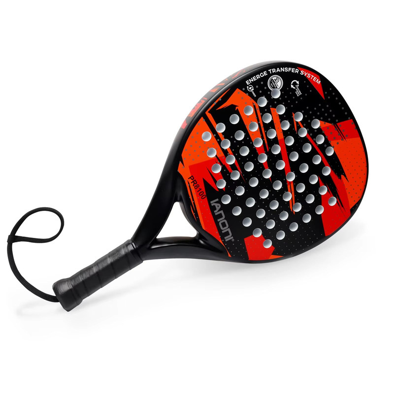 IANONI Carbon Fiber Padel Racket  Lightweight EVA Foam Core Tennis Paddle For Power  Control 2