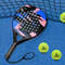 IANONI Carbon Fiber Padel Racket  Lightweight EVA Foam Core Tennis Paddle For Power  Control 5