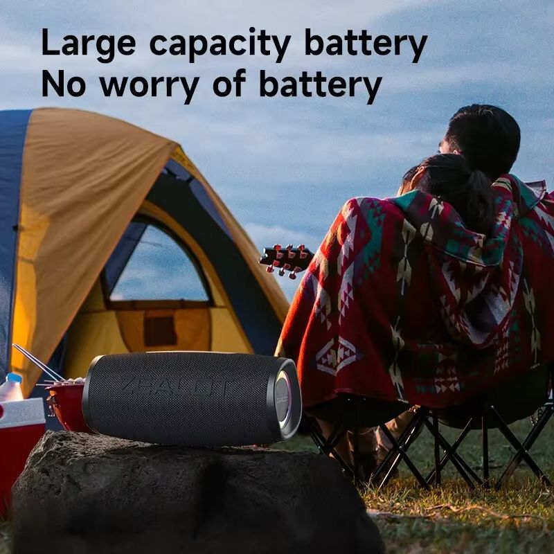 ZEALOTS56 Bluetooth Speaker 40W Powerful Bass IPX6 Waterproof Outdoor Camping Speaker 5