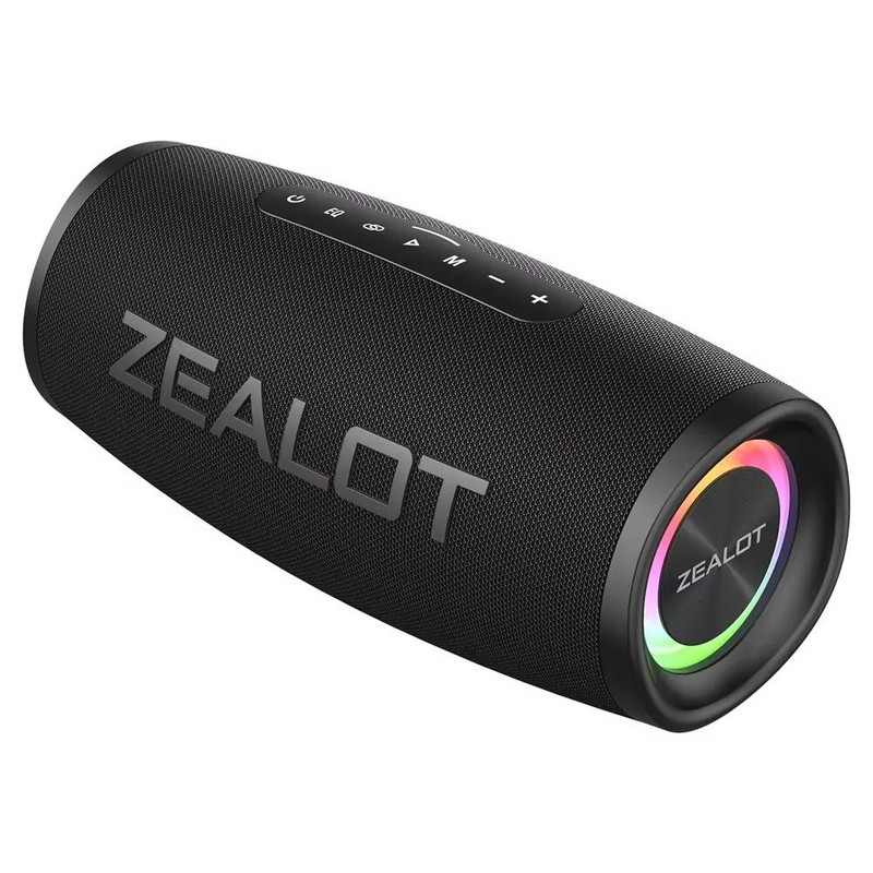 ZEALOTS56 Bluetooth Speaker 40W Powerful Bass IPX6 Waterproof Outdoor Camping Speaker 6