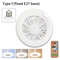2in1 Ceiling Fan With LED Light Dimmable E27 Base Lamp With 3 Speed Settings For Bedroom Living Ro 6