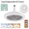 2in1 Ceiling Fan With LED Light Dimmable E27 Base Lamp With 3 Speed Settings For Bedroom Living Ro 7