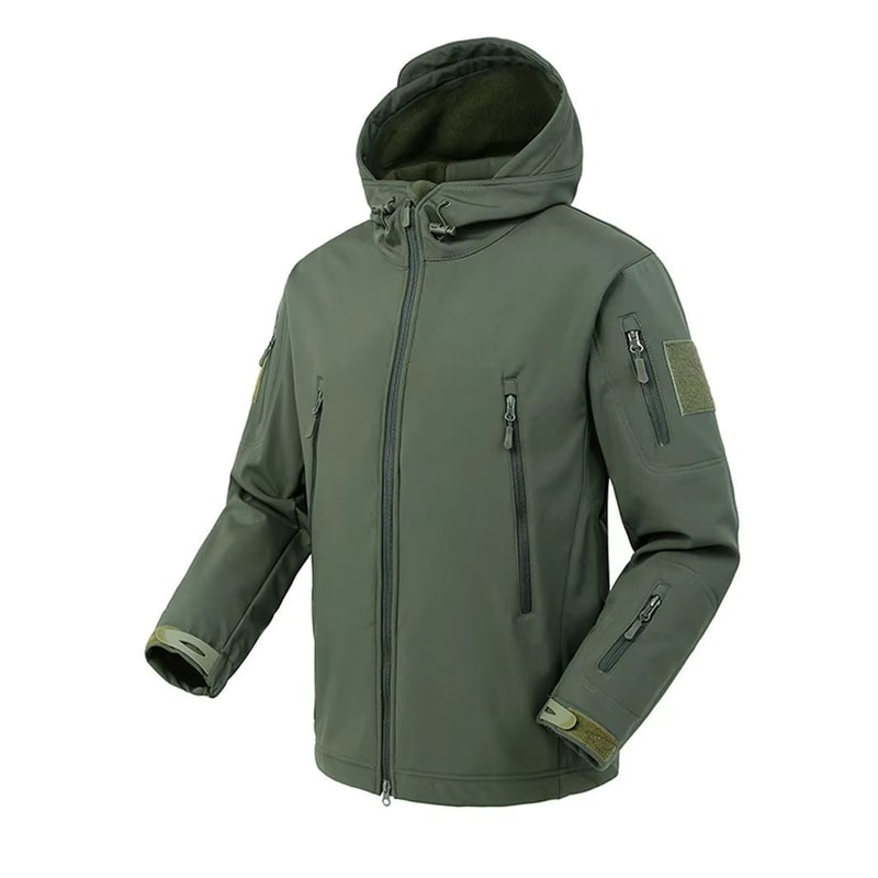 Mens Tactical Soft Shell Jacket Military Waterproof Windproof Combat Hooded Coat 7