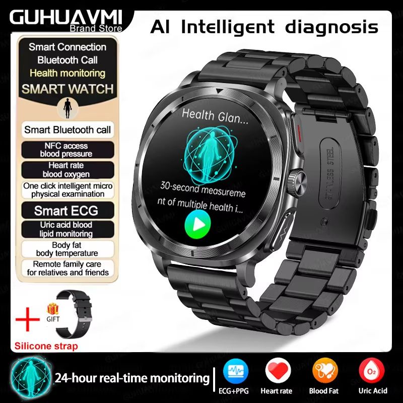 2025 Smart Health Watch For Men And Women ECG PPG Uric Acid Monitor Blood Pressure Blood Oxygen 13