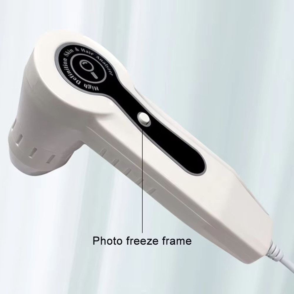 10Inch LCD Hair And Skin Analyzer Digital Microscope With 50X200X Magnification For Scalp Follicl 0
